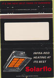 Matchbook Cover - Solarflo heating BLANK 40 Strike