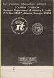 Matchbook Cover - State of Georgia tourism GA industry 40 Strike