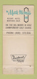 Matchbook Cover - Mark Thomas Inn Golf Monterey CA 30 Strike