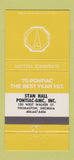 Matchbook Cover - 1978 Pontiac GMC Thomaston GA Sundance Yellow 30 Strike