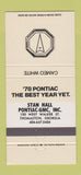 Matchbook Cover - 1978 Pontiac GMC Thomaston GA Cameo White 30 Strike