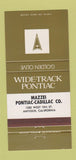Matchbook Cover - Mazzei Pontiac Cadillac Antioch CA Golden Olive 30 Strike