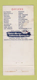 Matchbook Cover - Isthmian Lines Shipping WORN 30 Stick