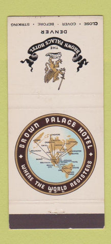 Matchbook Cover - Brown Palace Hotel Denver Colorado 30 Stick
