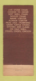 Matchbook Cover - Lighthouse Restaurant Miami Beach FL WORN 30 Stick