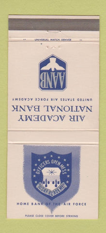 Matchbook Cover - Air Academy National Bank Colorado Springs 30 Strike