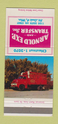 Matchbook Cover - Arnold Express Trucking St Louis MO 30 Strike
