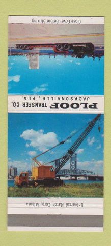 Matchbook Cover - Ploof Trucking Jacksonville FL 30 Strike