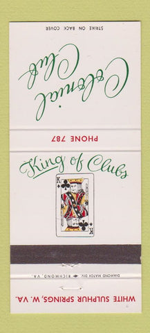 Matchbook Cover - Colonial Club White Sulphur Springs WV 30 Strike