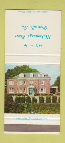 Matchbook Cover - Mahantongo Street Pottsville PA 30 Strike