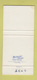 Matchbook Cover - Mahantongo Street Pottsville PA 30 Strike