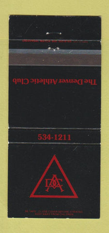 Matchbook Cover - Denver Athletic Club Colorado WEAR 30 Strike