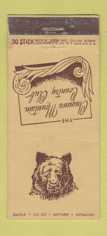 Matchbook Cover - Cheyenne Mountain Country Club 30 Stick