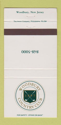 Matchbook Cover - Woodbury Country Club NJ 30 Strike
