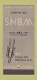 Matchbook Cover - WBNS Radio Columbus OH CBS 30 Stick