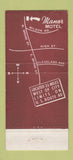 Matchbook Cover - Manor Motel Columbus OH 30 Stick
