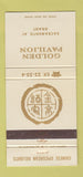 Matchbook Cover - Golden Pavilion San Francisco? CA Chinese 30 Strike