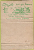Matchbook Cover - Biega's Funeral Home Middletown CT POOR 40 Strike