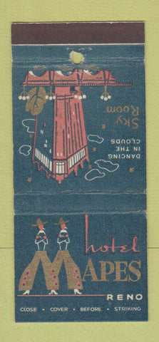 Matchbook Cover - Hotel Mapes Reno NV 30 Stick