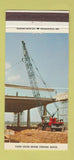 Matchbook Cover - Baldwin Lima Hamilton Cranes Lima OH 30 Strike