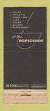 Matchbook Cover - Benny Binion's Horseshoe Casino Las Vegas NV 30 Stick