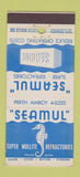 Matchbook Cover - Seamul Refractories Perth Amboy NJ WORN BACK 30 Stick