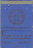 Matchbook Cover - Industrial Assoc San Fernando Valley Sherman Oaks CA 40 Strike