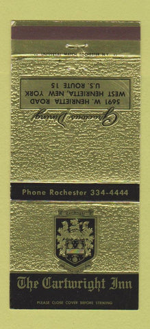 Matchbook Cover - Cartwright Inn West Henrietta NY 30 Strike