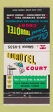 Matchbook Cover - Tourotel Court Motel Orlando FL 30 Strike