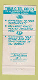 Matchbook Cover - Tourotel Court Motel Orlando FL 30 Strike