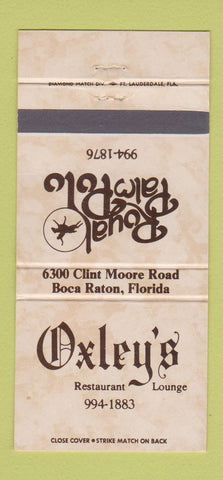 Matchbook Cover - Royal Palm Polo Restaurant Boca Raton FL 30 Strike