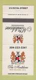 Matchbook Cover - Monteleone Hotel New Orleans LA 30 Strike