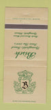 Matchbook Cover - Bisch Memorial Home Springfield IL funeral 30 Strike