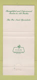 Matchbook Cover - Bisch Memorial Home Springfield IL funeral 30 Strike