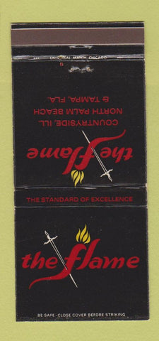 Matchbook Cover - The Flame Tampa FL North Palm Beach 30 Strike
