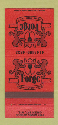 Matchbook Cover - Forge Green Bay WI 30 Strike