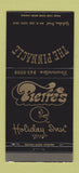 Matchbook Cover - Pinnacle Holiday Inn Chicago Pierre's 30 Strike