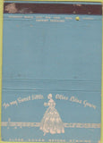Matchbook Cover - Littmann's Women's Dresses girlie NYC WEAR 40 Strike