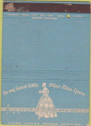Matchbook Cover - Littmann's Women's Dresses girlie NYC WEAR 40 Strike
