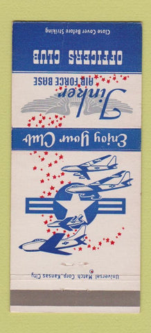 Matchbook Cover - Tinker Air Force Base Oklahoma City OK WEAR 30 Strike
