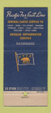 Matchbook Cover - Pacific Far East Line Shipping San Francisco CA 30 Stick