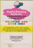 Matchbook Cover - Capico Printing Washington DC  40 Strike