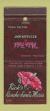 Matchbook Cover - Rick's Rancho Santa Maria CA 30 Stick