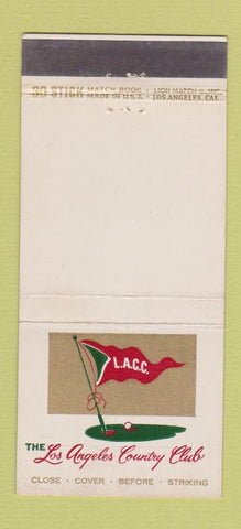 Matchbook Cover - Los Angeles Country Club CA 30 Stick