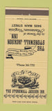 Matchbook Cover - Stonewall Jackson Inn Manassas VA 30 Strike