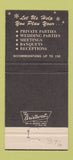 Matchbook Cover - Stonewall Jackson Inn Manassas VA 30 Strike