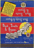 Matchbook Cover - Black Sivalls Bryson oil gas supply Oklahoma City OK 40 Strike