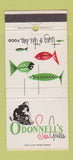 Matchbook Cover - O'Donnell's Sea Grills Bethesda MD Washington DC 30 Strike