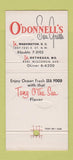 Matchbook Cover - O'Donnell's Sea Grills Bethesda MD Washington DC 30 Strike