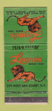 Matchbook Cover - Leone's New York City WEAR 30 Stick